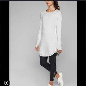 Athleta Recharge Sweatshirt Dress Tunic XS S
